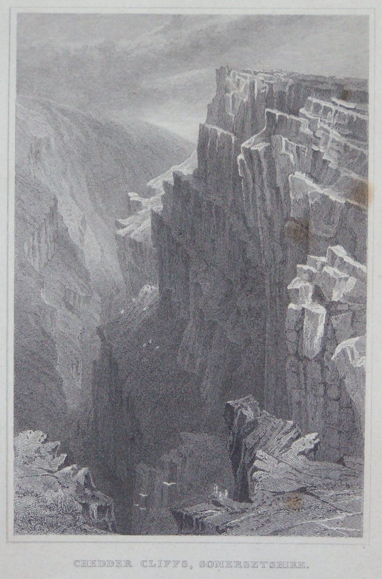 Print - Chedder Cliffs, Somersetshire